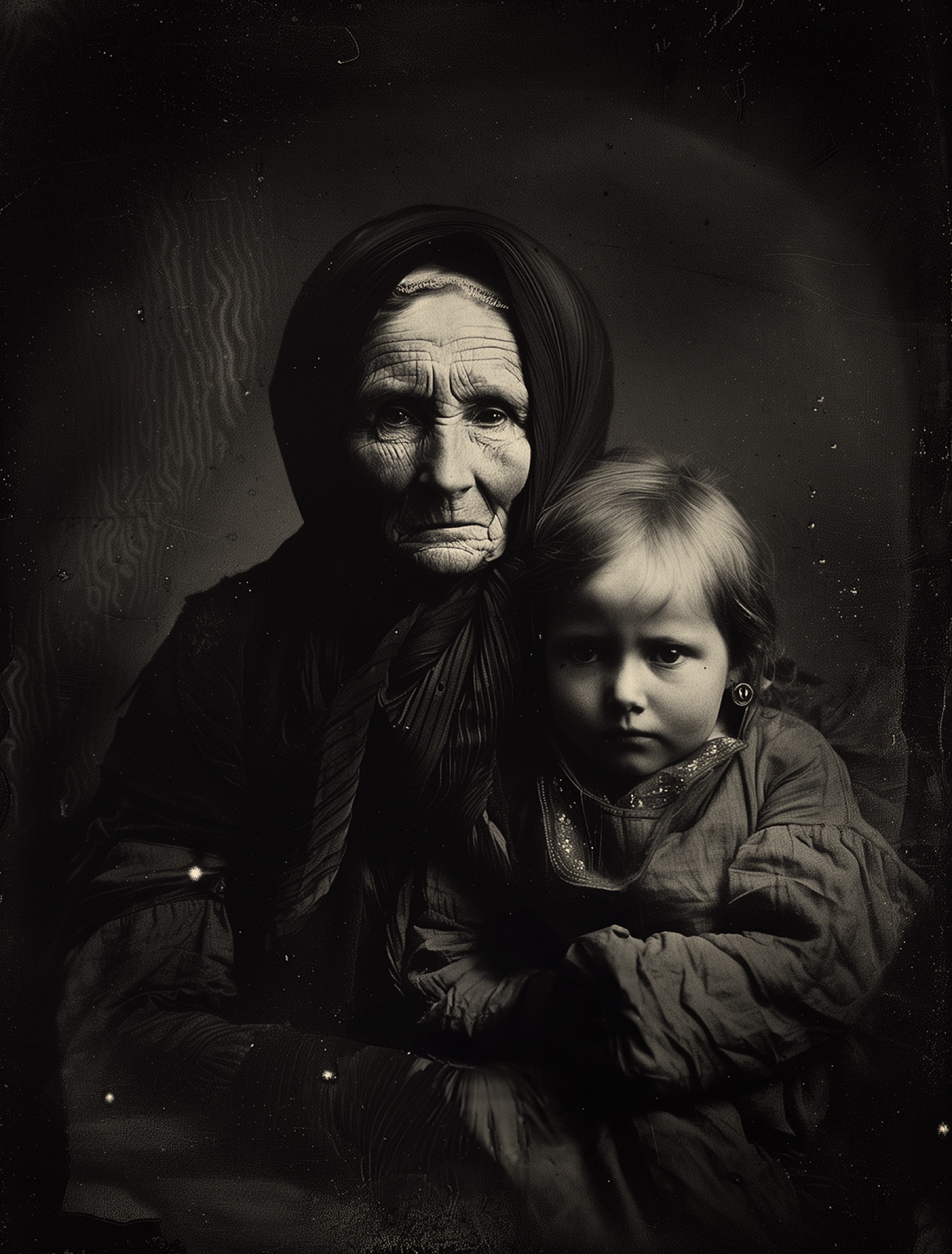 Daguerrotipo: Edith y Clara Mayhew, 1867